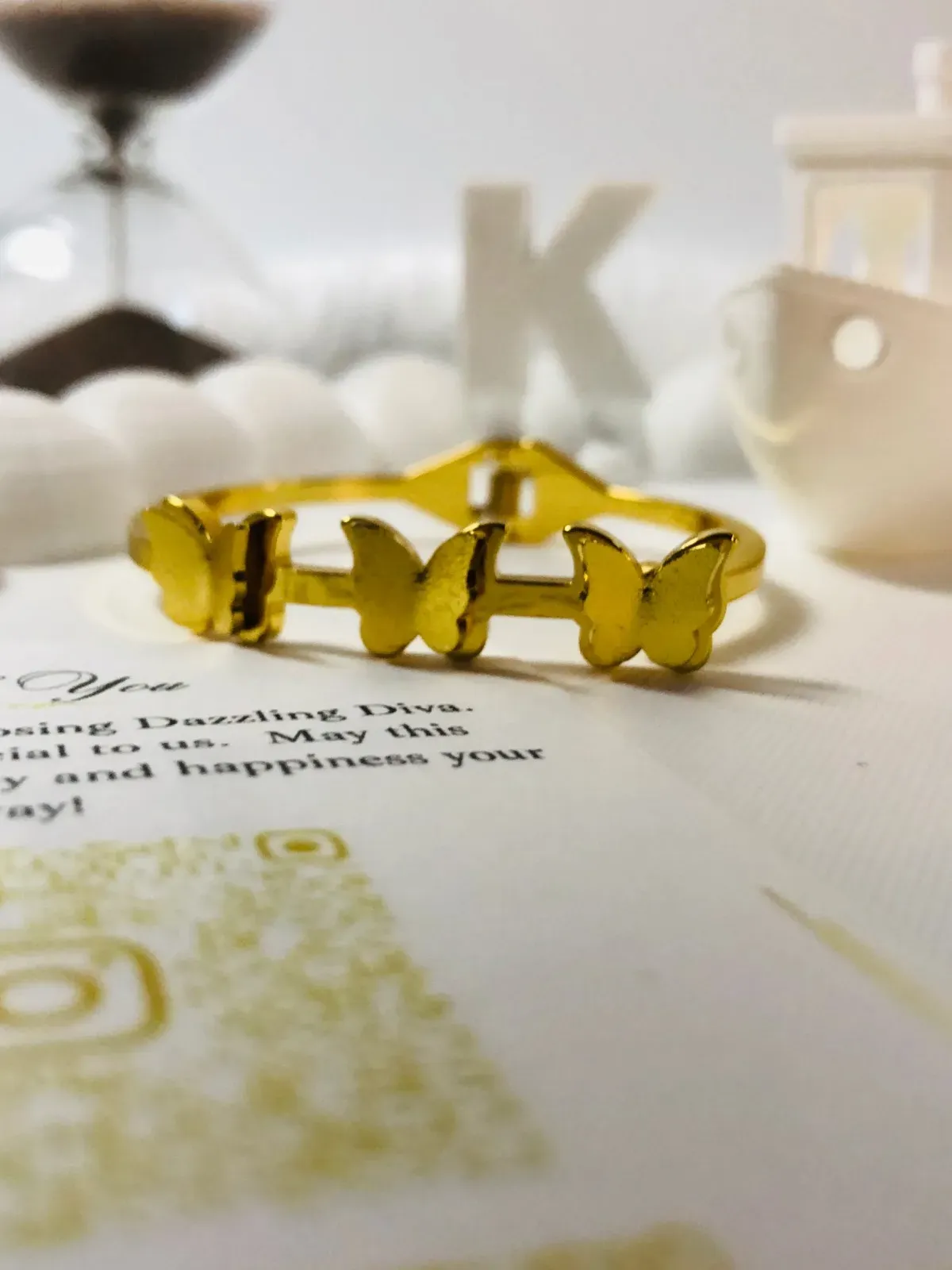 Butterfly trio shine bangle(Kids) - Image 3