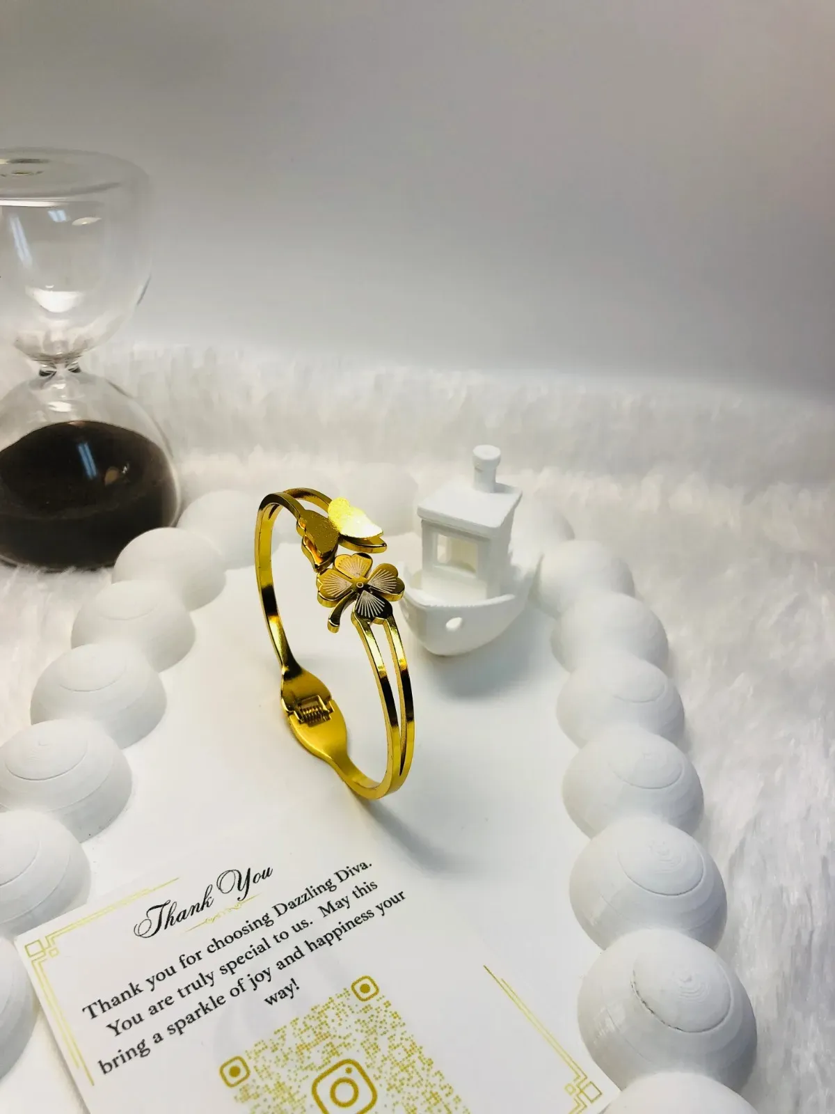 Butterfly clover Luxe bangle-12-Adults - Image 2