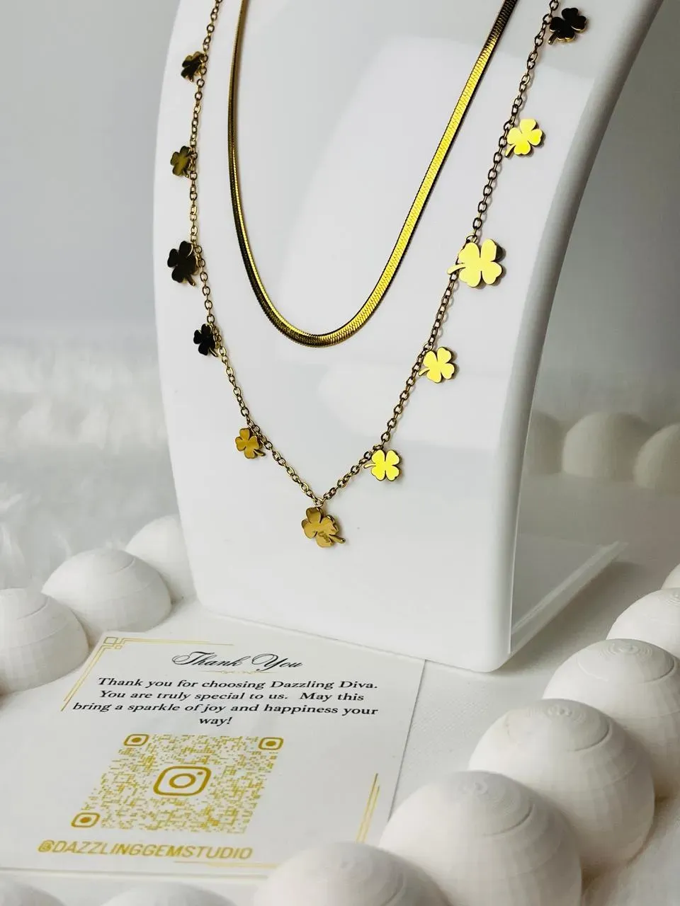 Double layer clover-snake chain - Image 2
