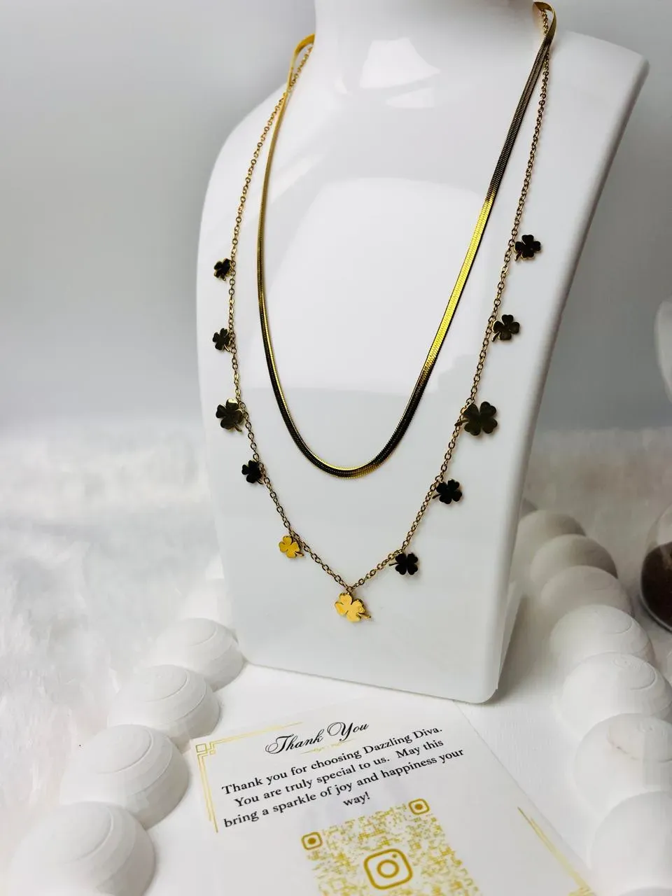 Double layer clover-snake chain - Image 5