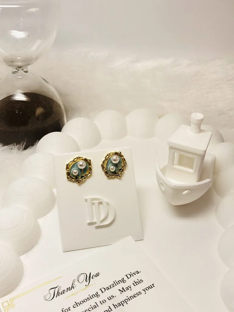 Enamel stud green - Image 3