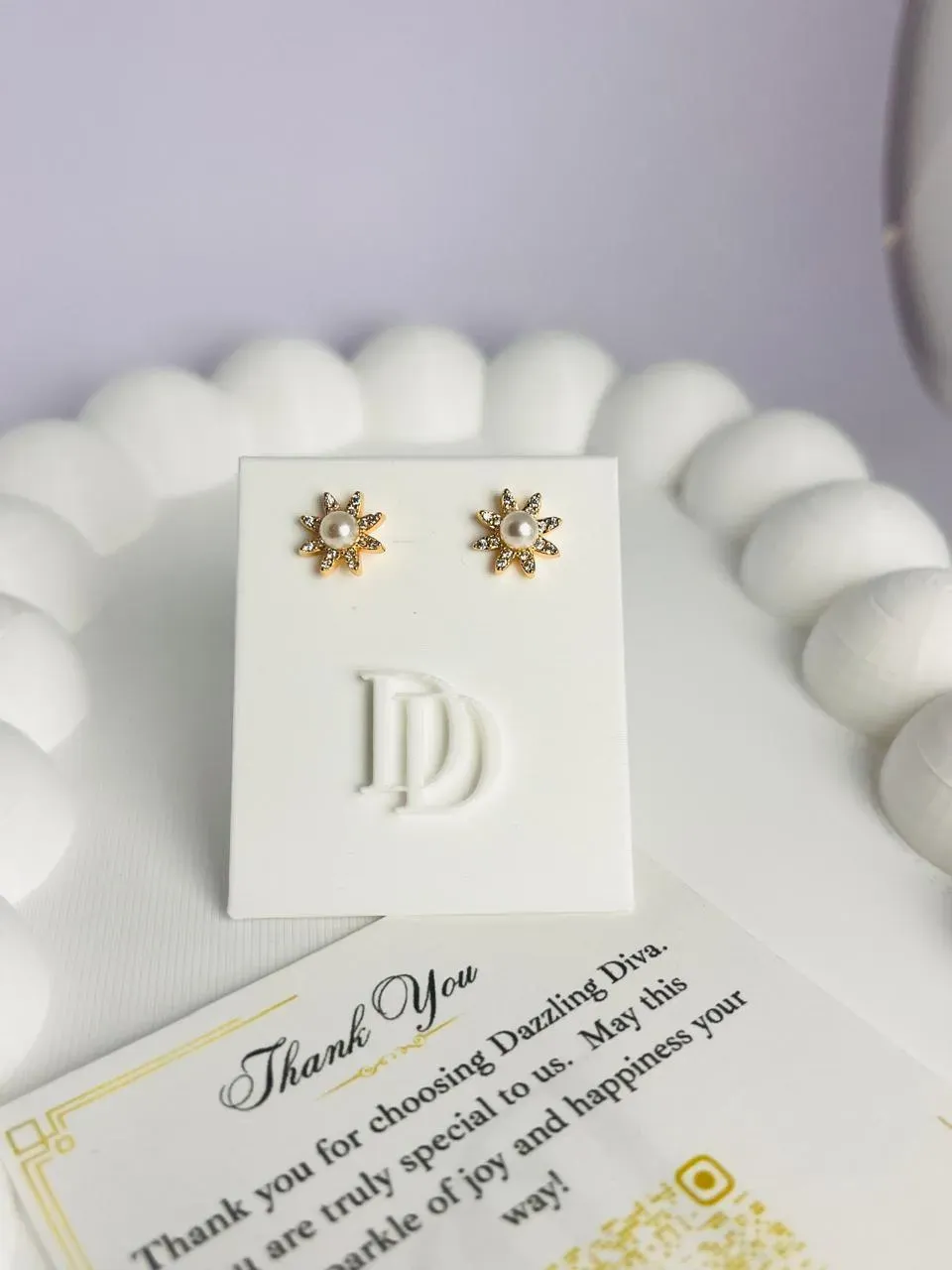 Royal Pearl Bloom Stud - Image 2