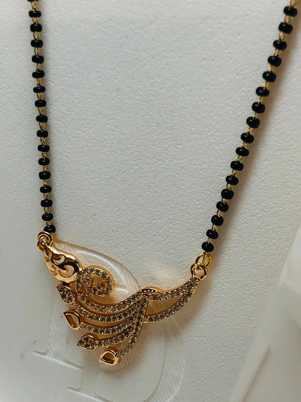 Golden peacock glow-Mangalsutra
