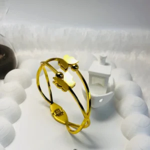 Bead butterfly duo bangle (Adults)