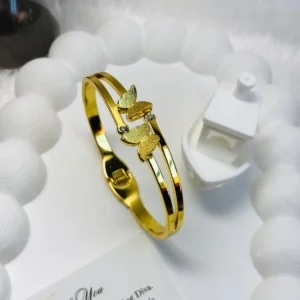 Twin glow butterfly bangle (adults)