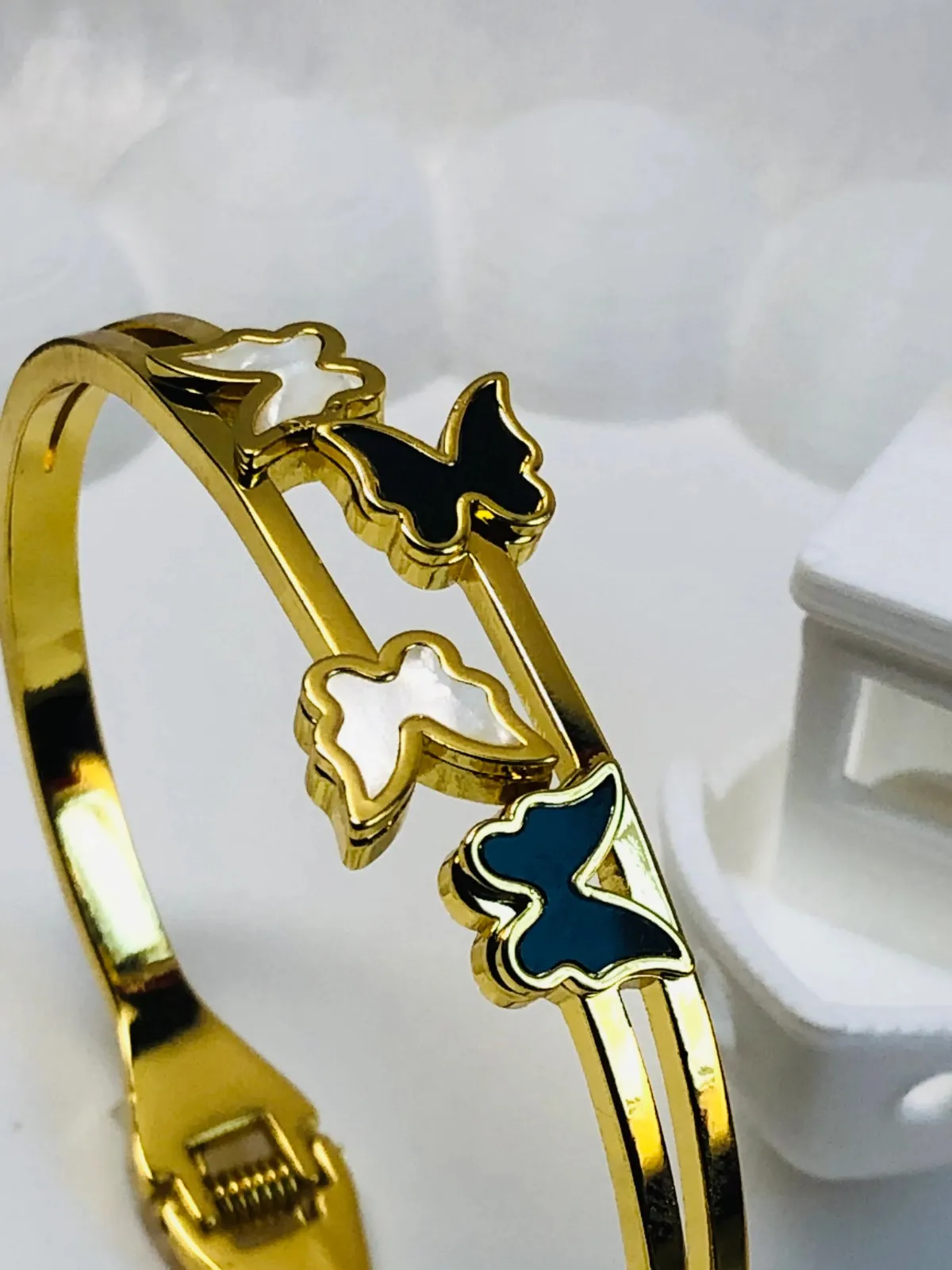 Dual tone butterfly bangle(adults)