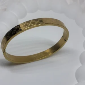 Mens kada plain gold