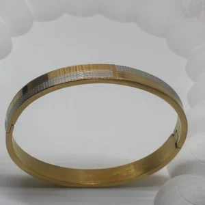 Mens kada rectangle designed silver