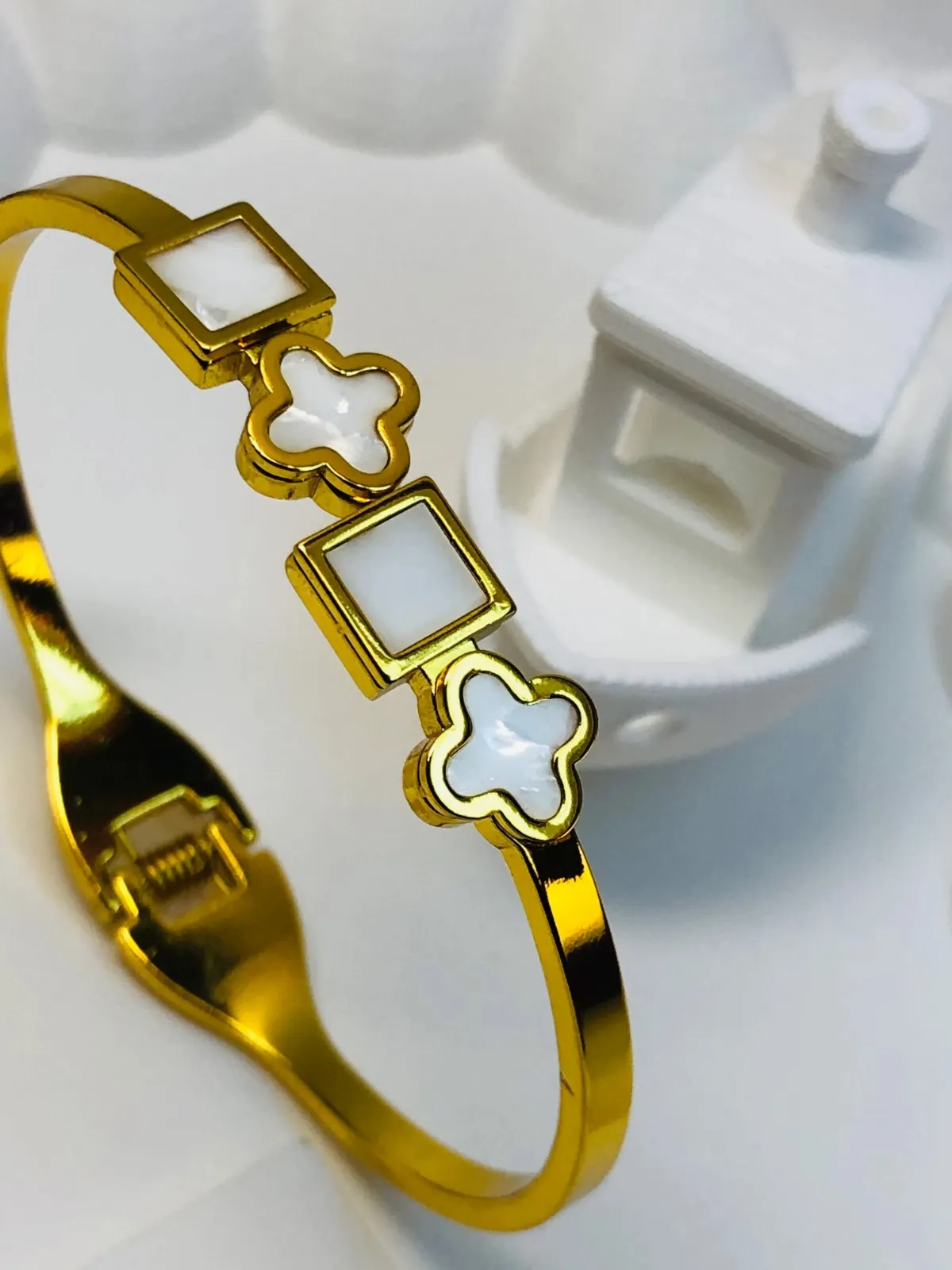 Clover square fusion bangle(Adults)